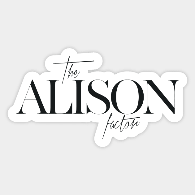 The Alison Factor Sticker by TheXFactor